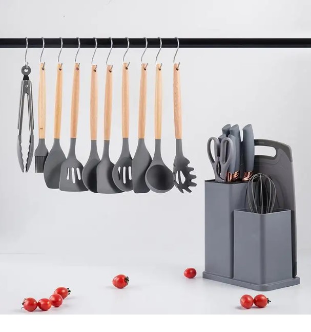 19pcs Evryealth Kitchenware Silicone Cutlery Set photo 4 of 8