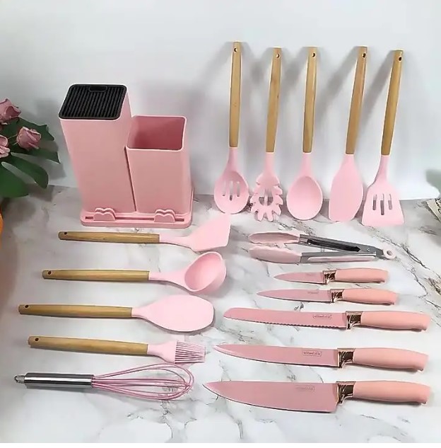 19pcs Evryealth Kitchenware Silicone Cutlery Set photo 6 of 8