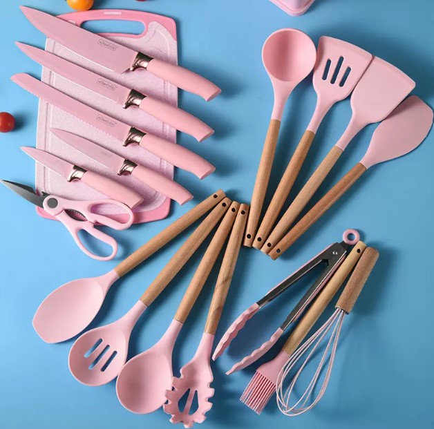 19pcs Evryealth Kitchenware Silicone Cutlery Set photo 5 of 8