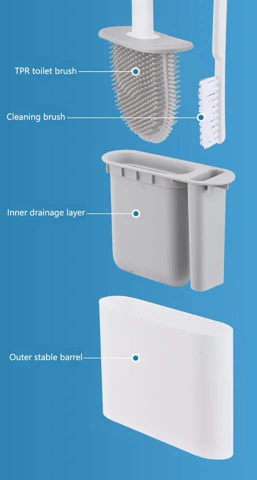 2 in 1 Silicone Toilet Brush photo 5 of 11