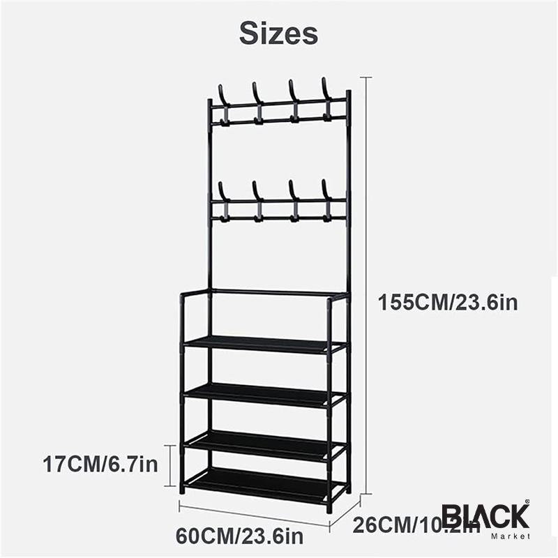 Multifunctional Shoe and Hat integrated Frame Rack photo 4 of 7