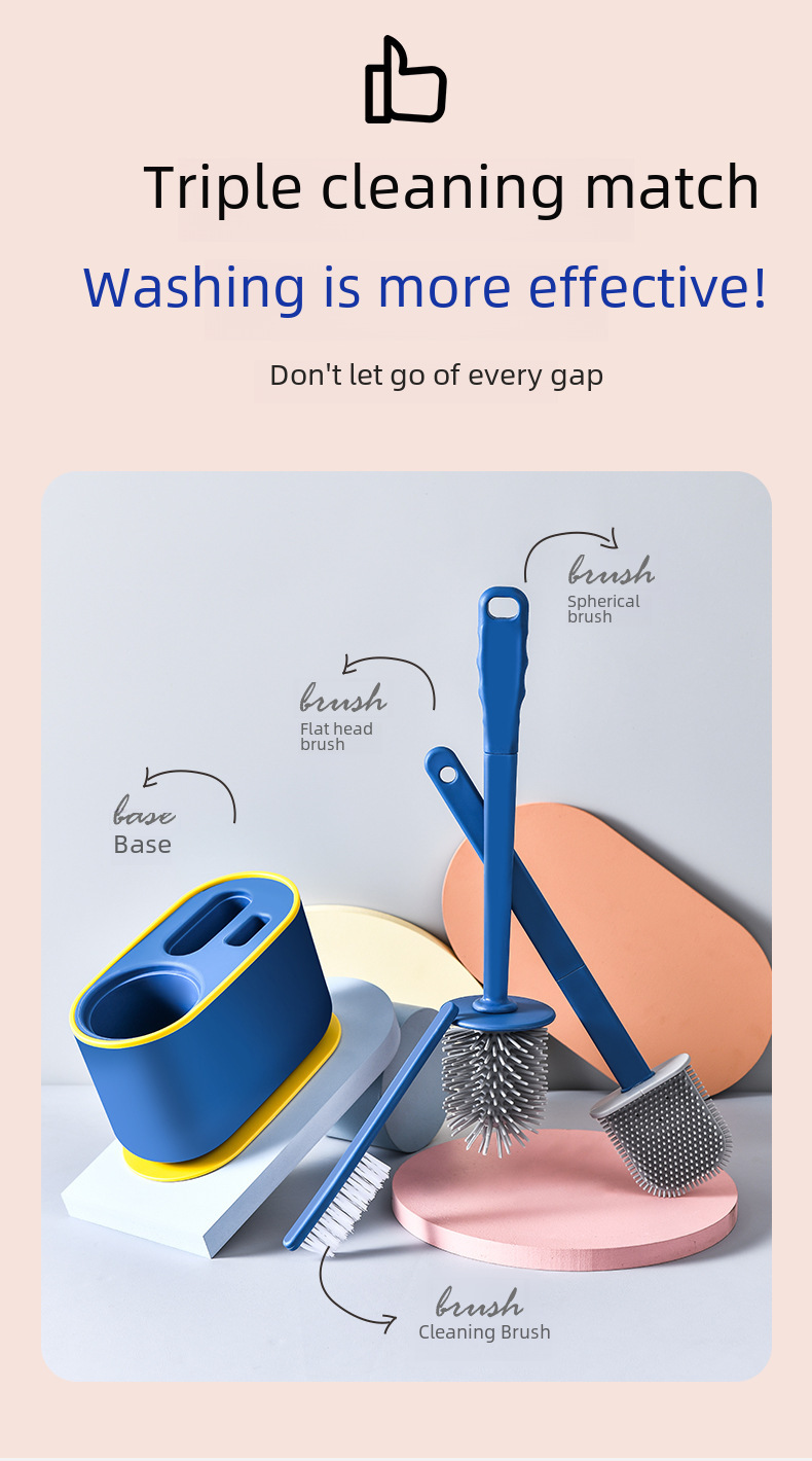 3 in 1 Silicone Toilet Brush photo 13 of 15