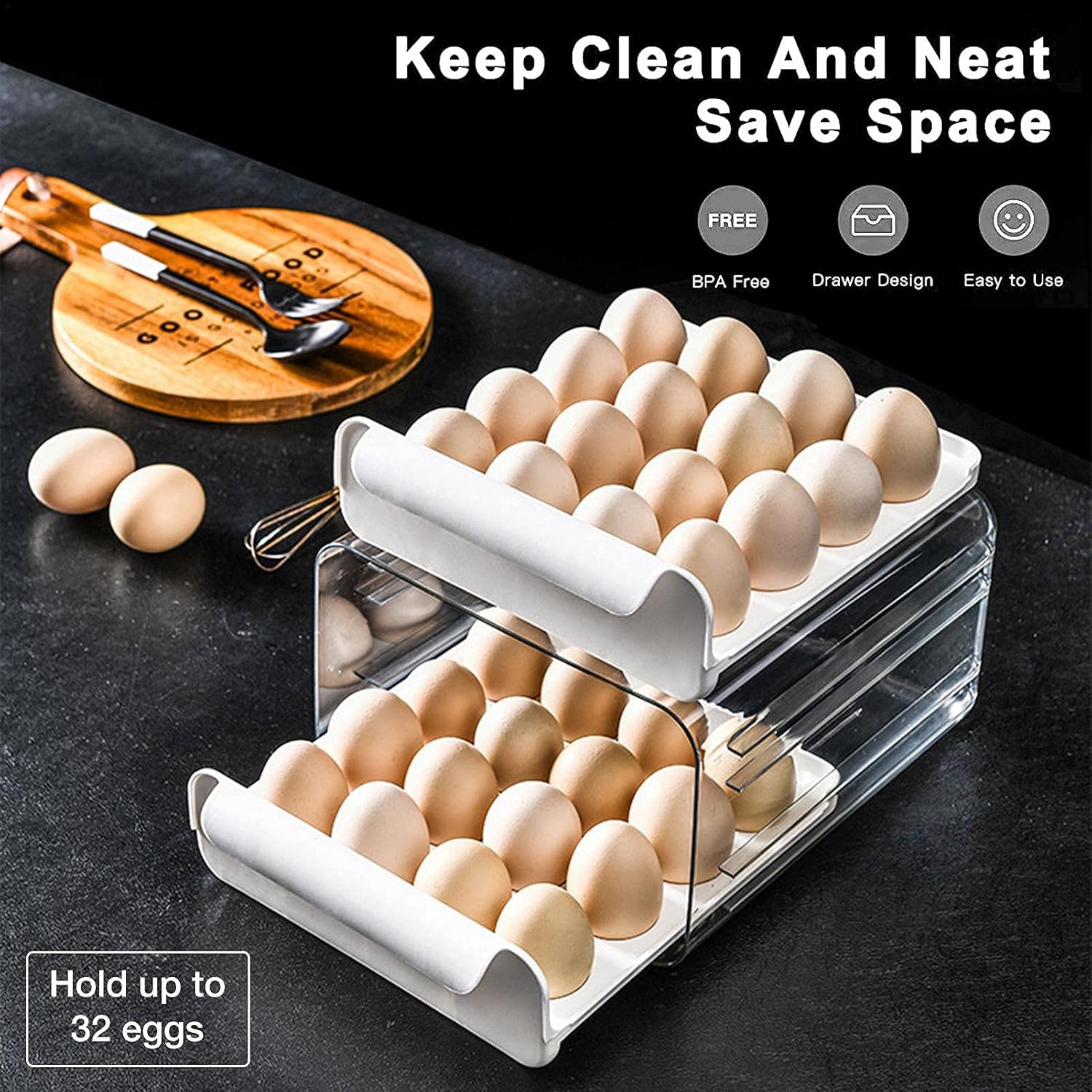 Acrylic Egg Rack (2 Steps, 32 eggs) photo 4 of 12