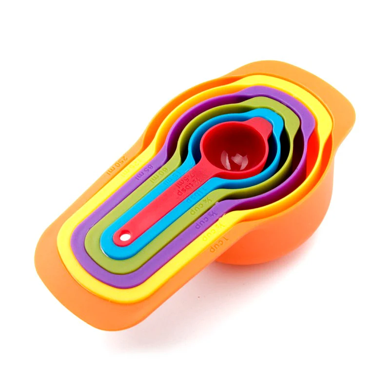 6 pcs Multi-colored Measuring Spoon
