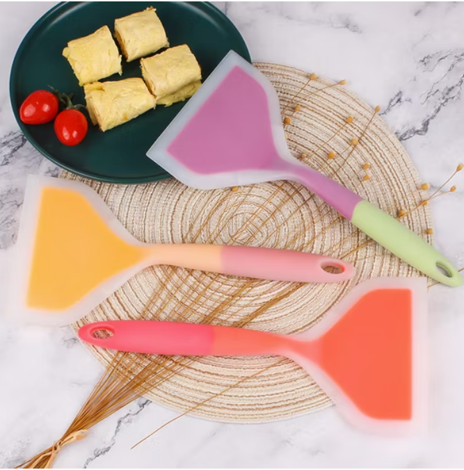 Colourful Silicone Flat Spatula photo 4 of 5