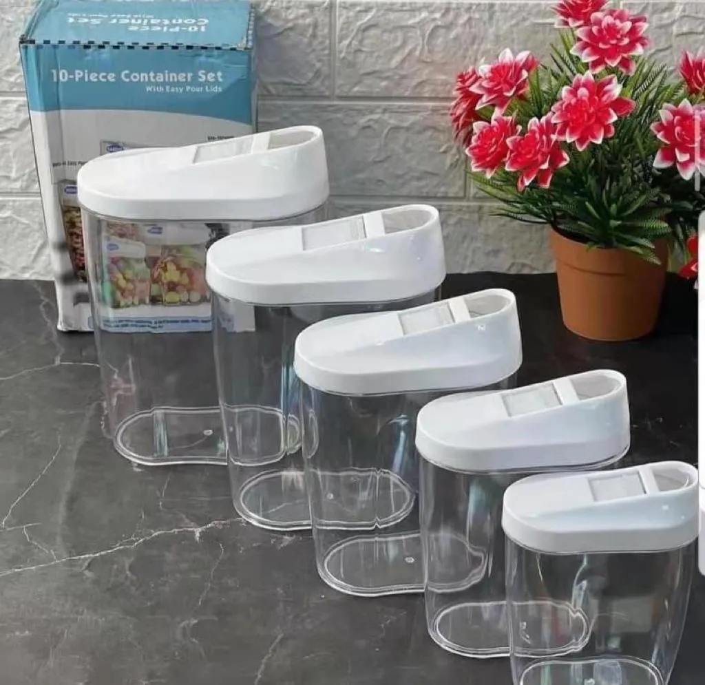 10pcs Acrylic Cereal Container Set photo 4 of 4