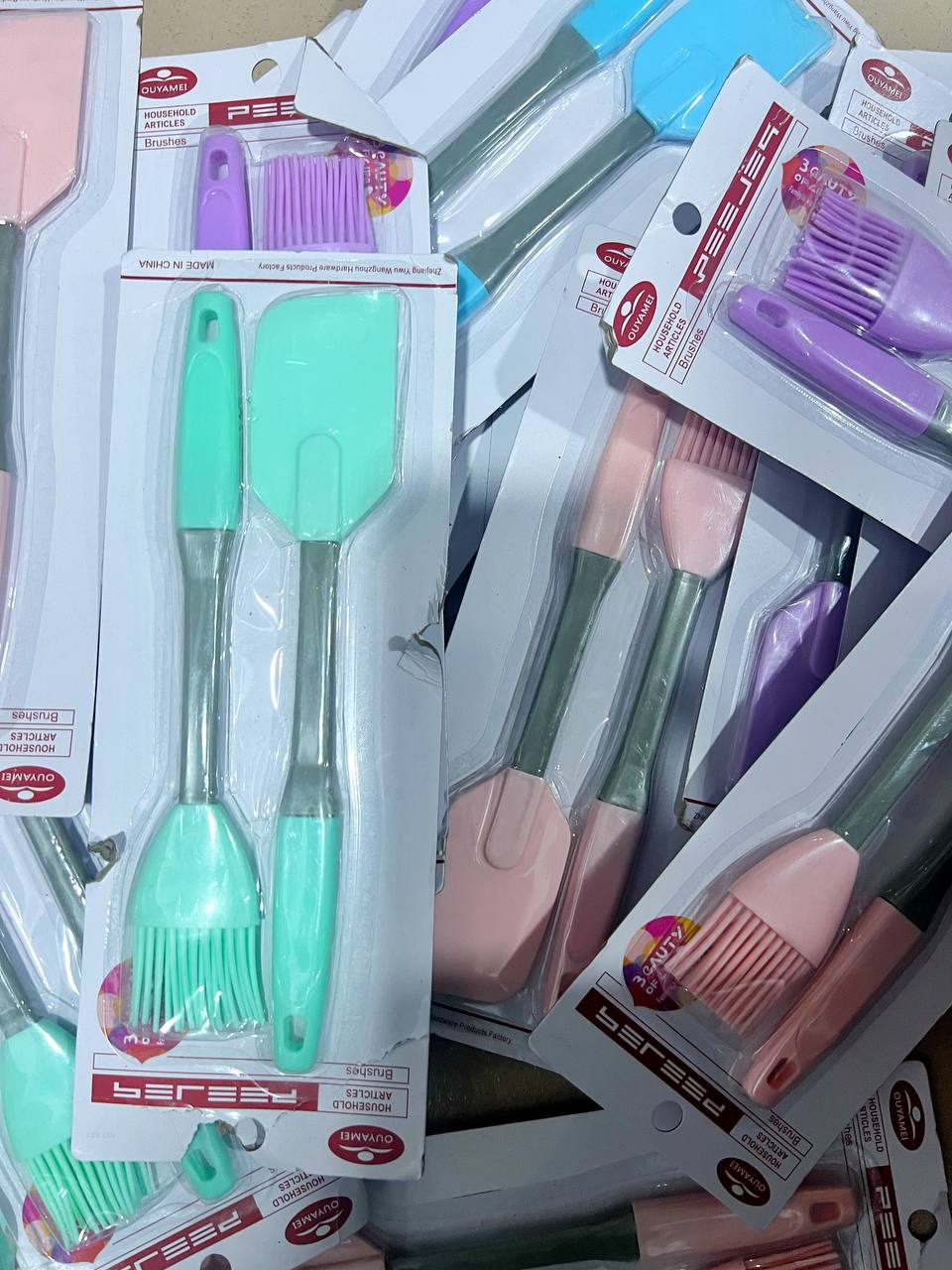 2 in 1 Silicone Spatula and Brush Set