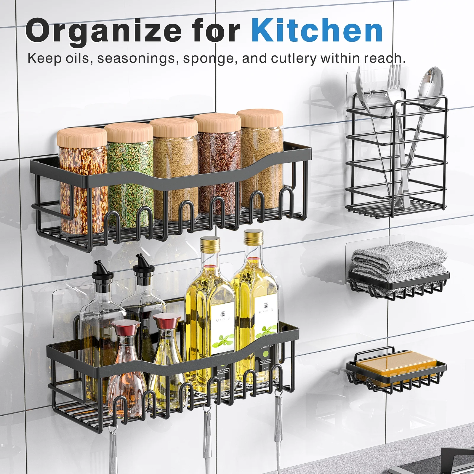 5pcs Corner Shower Caddy Shelves photo 5 of 8