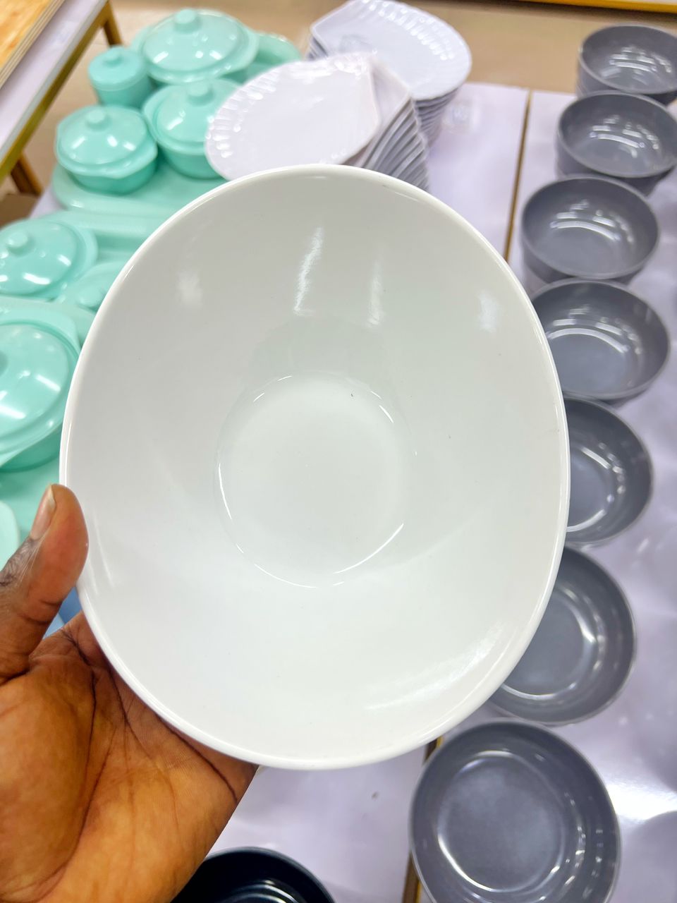 3pcs Unbreakable Oval Shape Amala Bowl