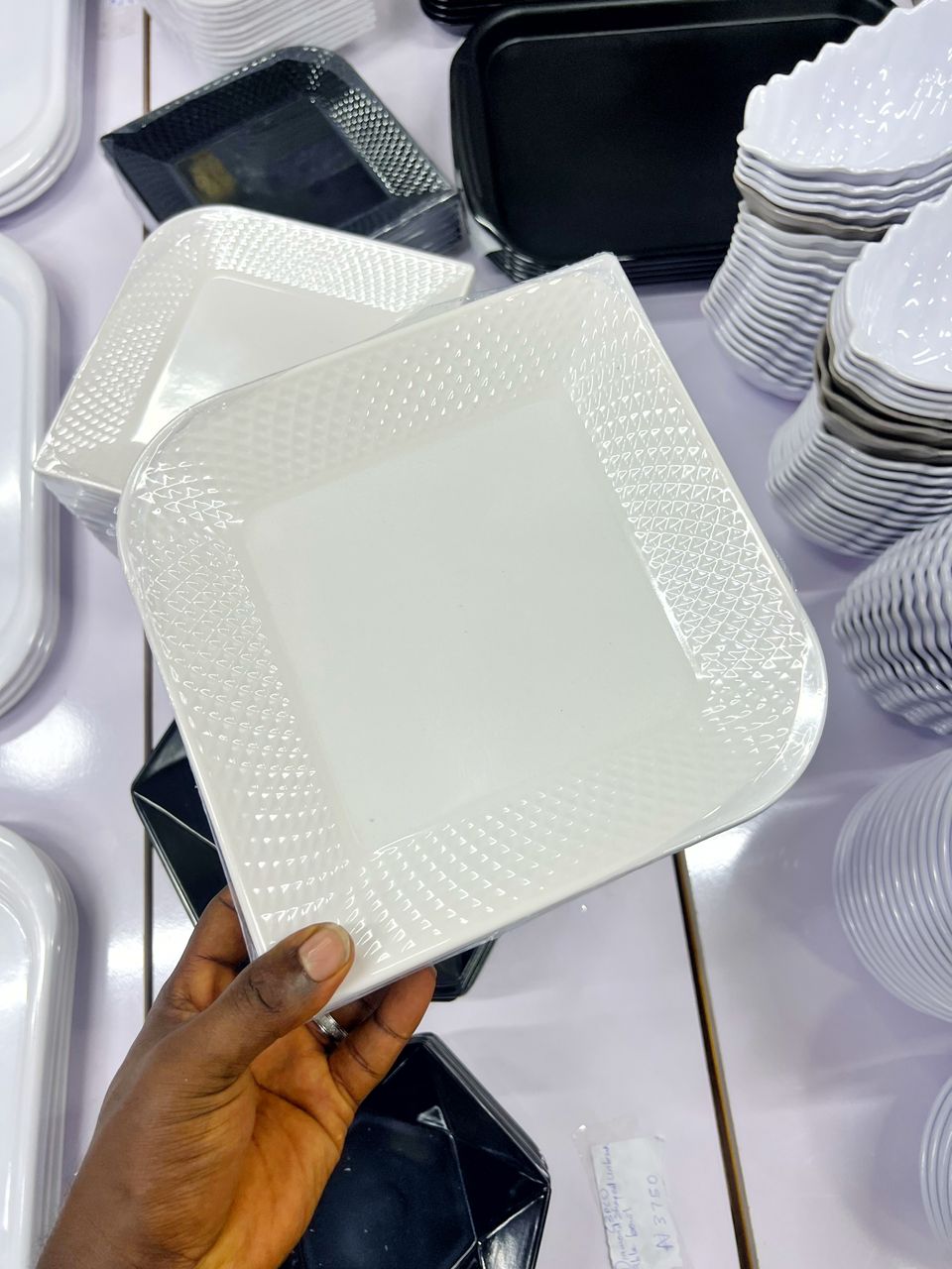 3pcs Double Edge Plates and Bowl