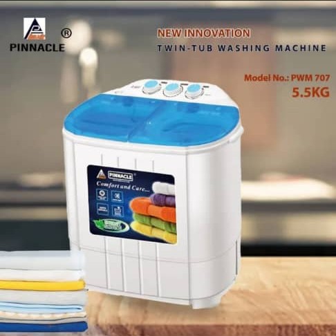 Pinnacle 5.5kg washing machine PWM-707 Twin- Tub Washing Machine