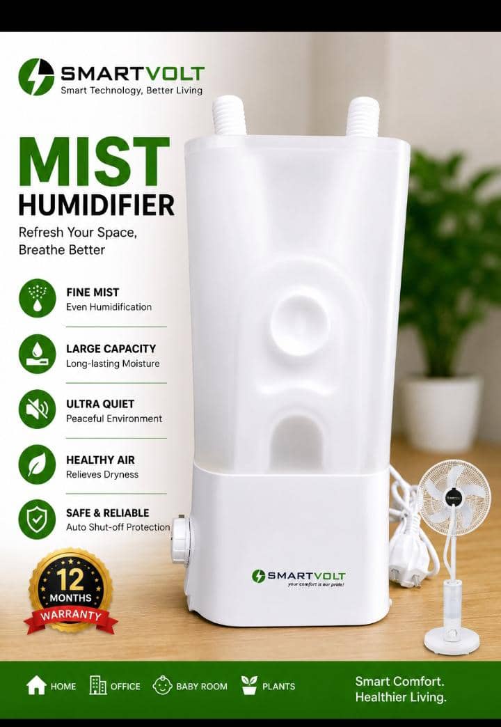 Smartvolt Detachable Mist Humidifier White ITEM000007357