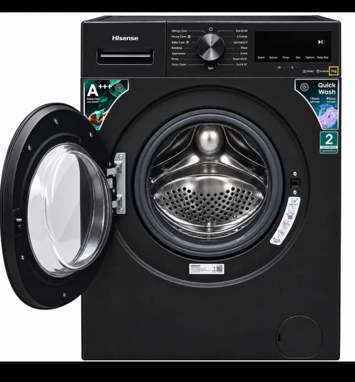Hisense 7KG Front Load Washing Machine WM1I7022BKWF