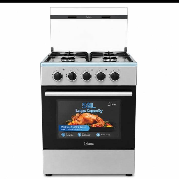 Midea 50x55 4 Burner Gas Cooker 5055-4G082-S